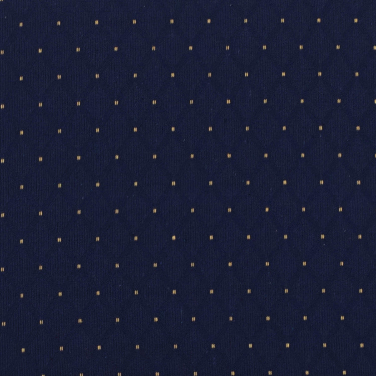 Navy Blue Dot Patterned Fabric/Gold Vein Frame |#| EMB 21inchW Stacking Church Chair in Navy Blue Dot Patterned Fabric - Gold Frame