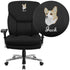 Embroidered HERCULES Series 24/7 Intensive Use Big & Tall 400 lb. Rated High Back Executive Swivel Ergonomic Office Chair with Lumbar Knob and Large Triangular Shaped Headrest