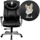 Black LeatherSoft |#| EMB Big & Tall 400 lb. Rated High Back Black LeatherSoft Ergonomic Office Chair