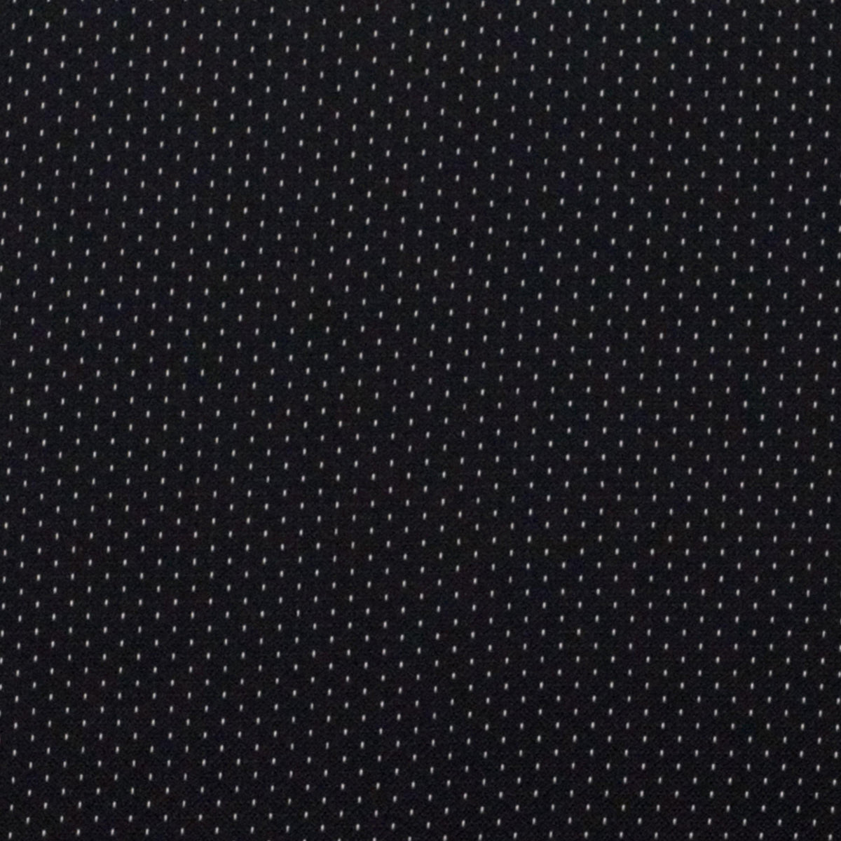 Black Patterned Fabric |#| Embroidered Heavy Duty Black Dot Fabric Stack Chair - Reception Furniture