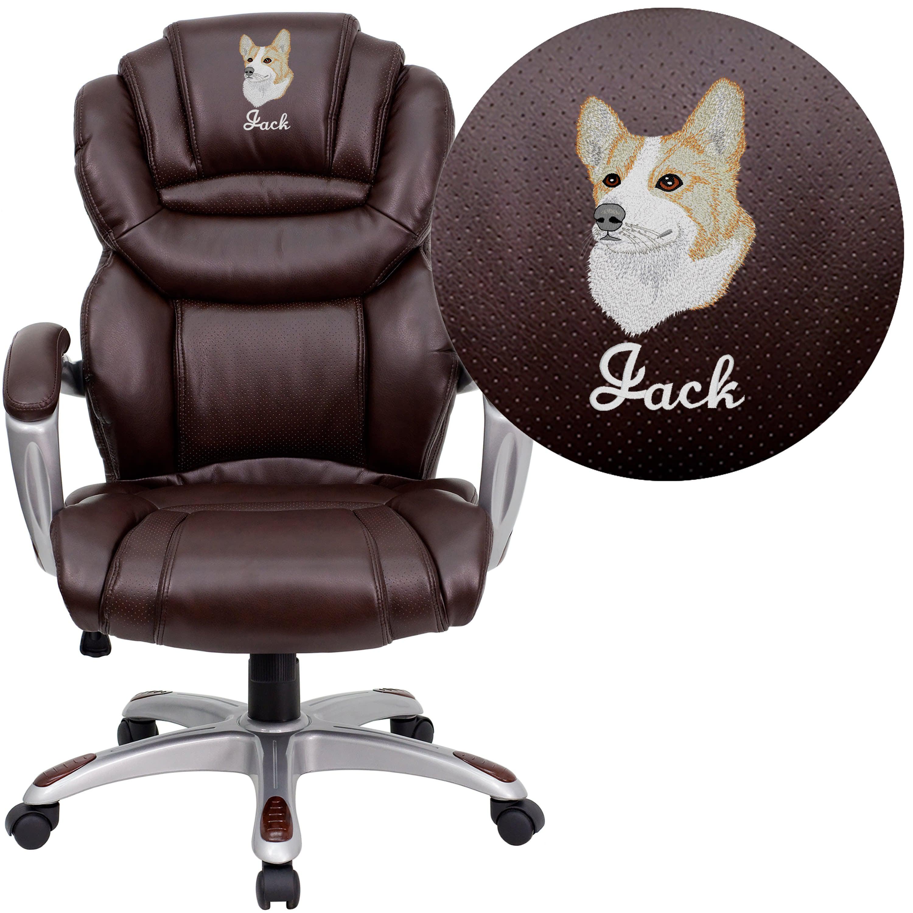 Overstuffed office 2025 chair
