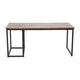 2 Piece Nesting Coffee Tables Set in Walnut with Black Steel Sled Style Frames