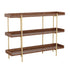 Emmett 3 Shelf Storage Display Unit Bookcase with Metal Frame