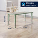 Light Gray Woodgrain/Sage |#| 7 PC Plastic Activity Table and 6 Chairs Set, 10.5"Seat Height-Sage