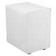 White |#| Ergonomic 3-Drawer Mobile Locking Filing Cabinet Storage Organizer-White