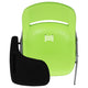 Green |#| Green Ergonomic Shell Chair with Right Handed Flip-Up Tablet - Tablet Arm Desk