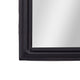 Black,23.75"W x 34.75"L |#| Arched Wall Mirror with Metal Frame with Baroque Detail in Black - 35" x 24"