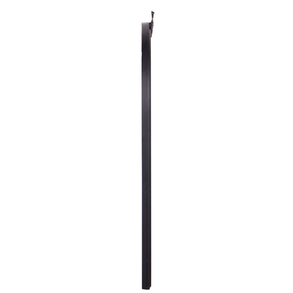 Black,23.75"W x 34.75"L |#| Arched Wall Mirror with Metal Frame with Baroque Detail in Black - 35" x 24"
