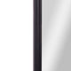 Black,23.75"W x 34.75"L |#| Arched Wall Mirror with Metal Frame with Baroque Detail in Black - 35" x 24"
