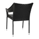 Black |#| All Weather Commercial Grade PE Rattan Stacking Patio Chairs in Black