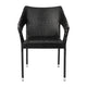 Black |#| All Weather Commercial Grade PE Rattan Stacking Patio Chairs in Black