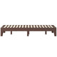 Walnut,King |#| Wood Platform Bed with 14 Wooden Support Slats in Walnut - King