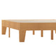 Natural,Full |#| Wood Platform Bed with 14 Wooden Support Slats in Natural Pine - Full