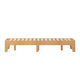 Natural,Full |#| Wood Platform Bed with 14 Wooden Support Slats in Natural Pine - Full