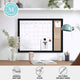 Black Woodgrain |#| Dry Erase Magnetic Monthly Calendar/Cork Board - Black Woodgrain Frame - 24x18