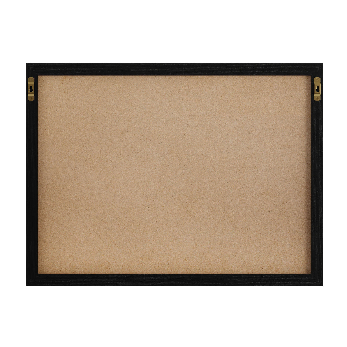 Black Woodgrain |#| Dry Erase Magnetic Monthly Calendar/Cork Board - Black Woodgrain Frame - 24x18