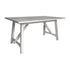 Antique White |#| Solid Wood 60" Commercial Grade Trestle Base Dining Table-Light Cappuccino