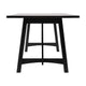 Black Matte |#| Solid Wood 60" Commercial Grade Trestle Base Dining Table in Antique Gray