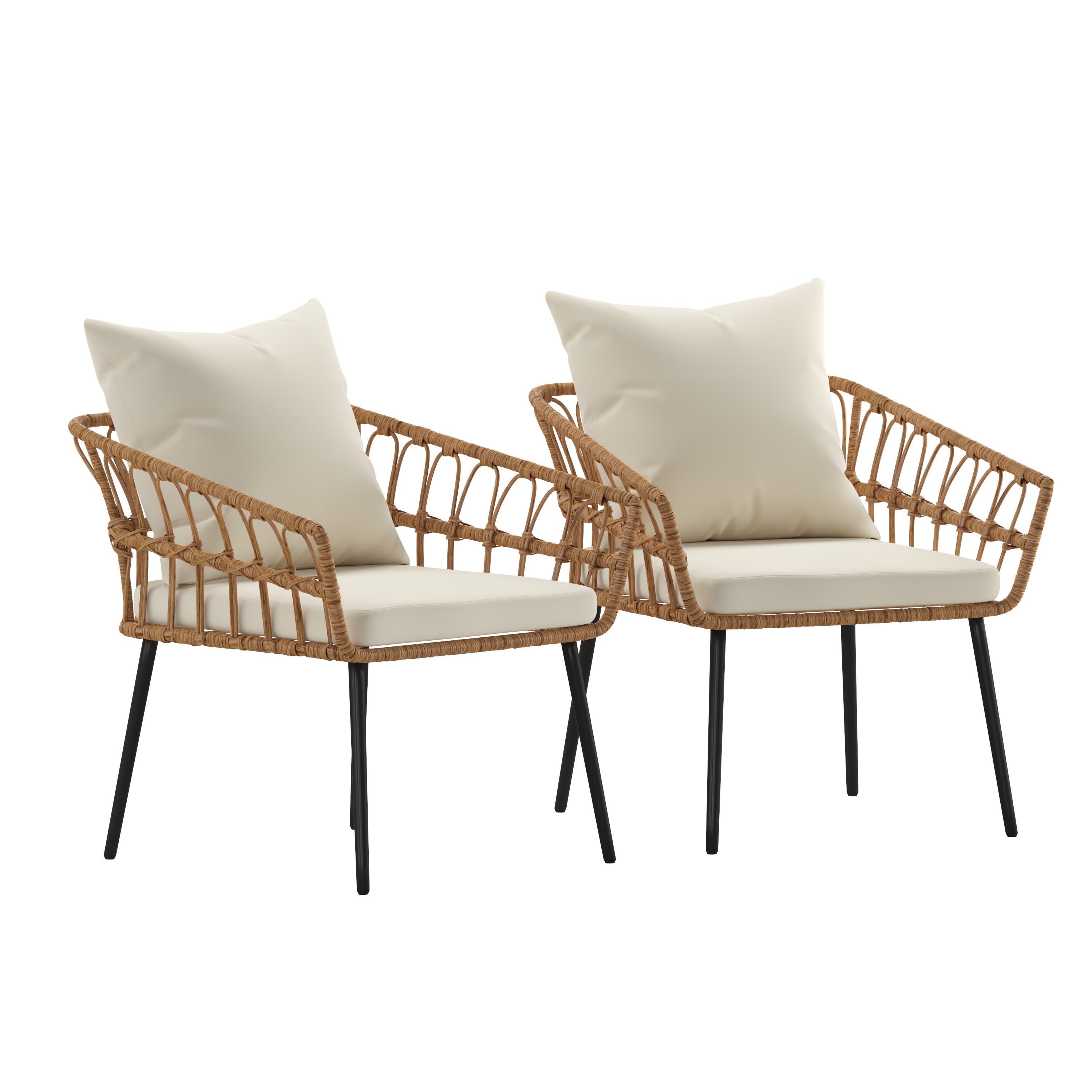 Wicker table sales and chairs indoor