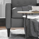 Light Gray |#| Pushback Recliner with Button Tufted Back in Light Gray LeatherSoft Upholstery