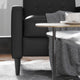 Black |#| Pushback Recliner with Button Tufted Back in Black LeatherSoft Upholstery