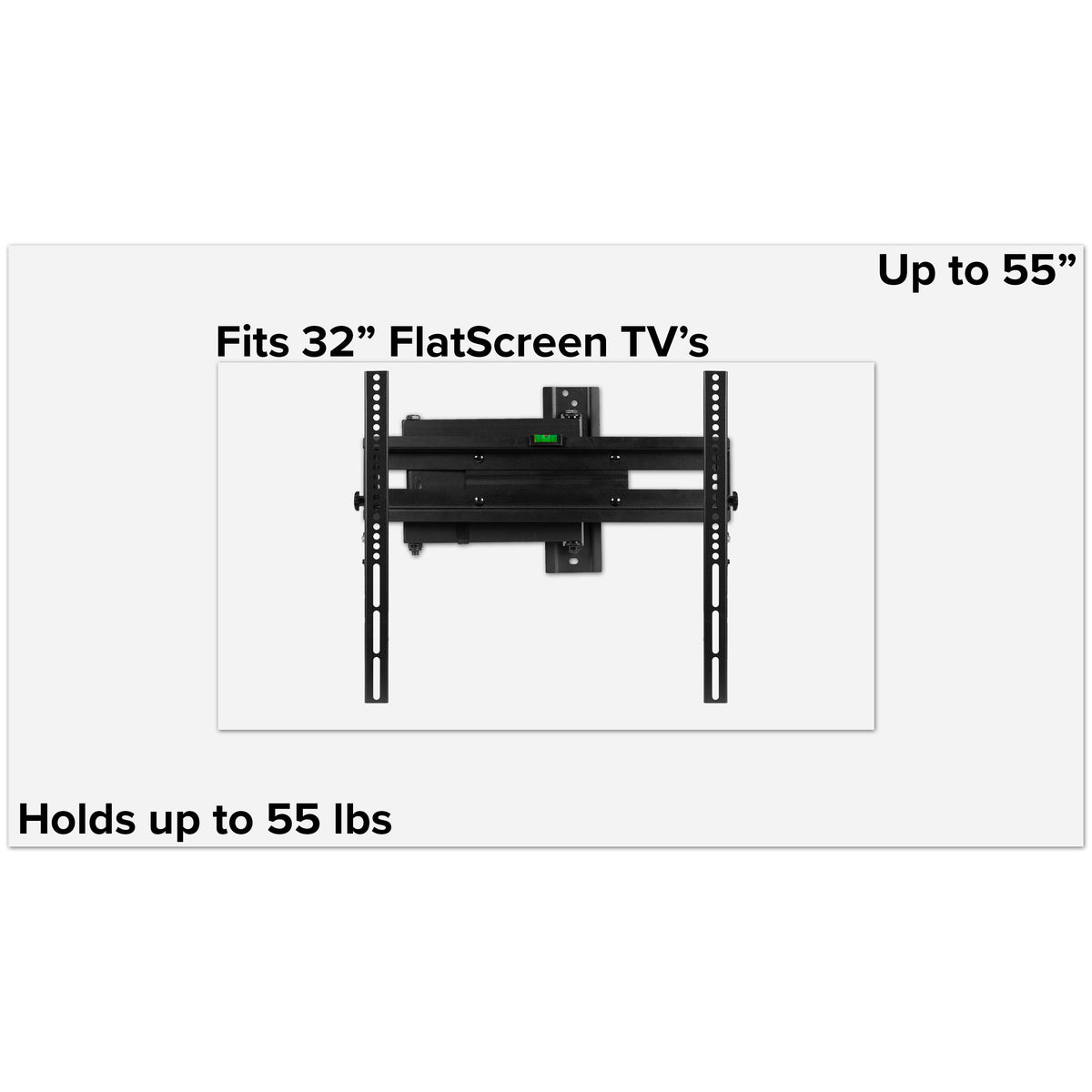 32"-55" TV |#| 32"-55" Full Motion Adjustable TV Wall Mount-Weight Capacity Up to 55lbs.