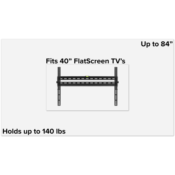 40"-84" TV |#| 40"-84" Tilt TV Wall Mount-Built-In Level-Weight Capacity Up to 140 lbs.