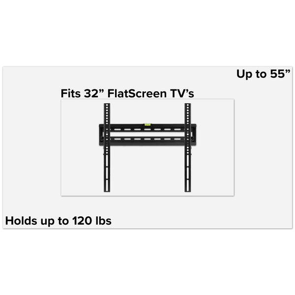 32"-55" TV |#| 32"-55" Tilting TV Wall Mount-Built-In Level-Weight Capacity Up to 120 lbs.