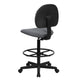 Gray |#| Gray Fabric Swivel Adjustable Drafting Chair - Home Office - Task Chair