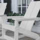 White |#| Indoor/Outdoor modern 2-Slat Adirondack Poly Resin Rockers in White - Set of 2