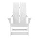 White |#| Modern 2-Slat Adirondack Poly Resin Rocking Chair for Indoor/Outdoor Use - White