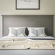 Gray Wash,Queen |#| Contemporary Queen Size Herring Bone Wooden Headboard Only in Gray Wash