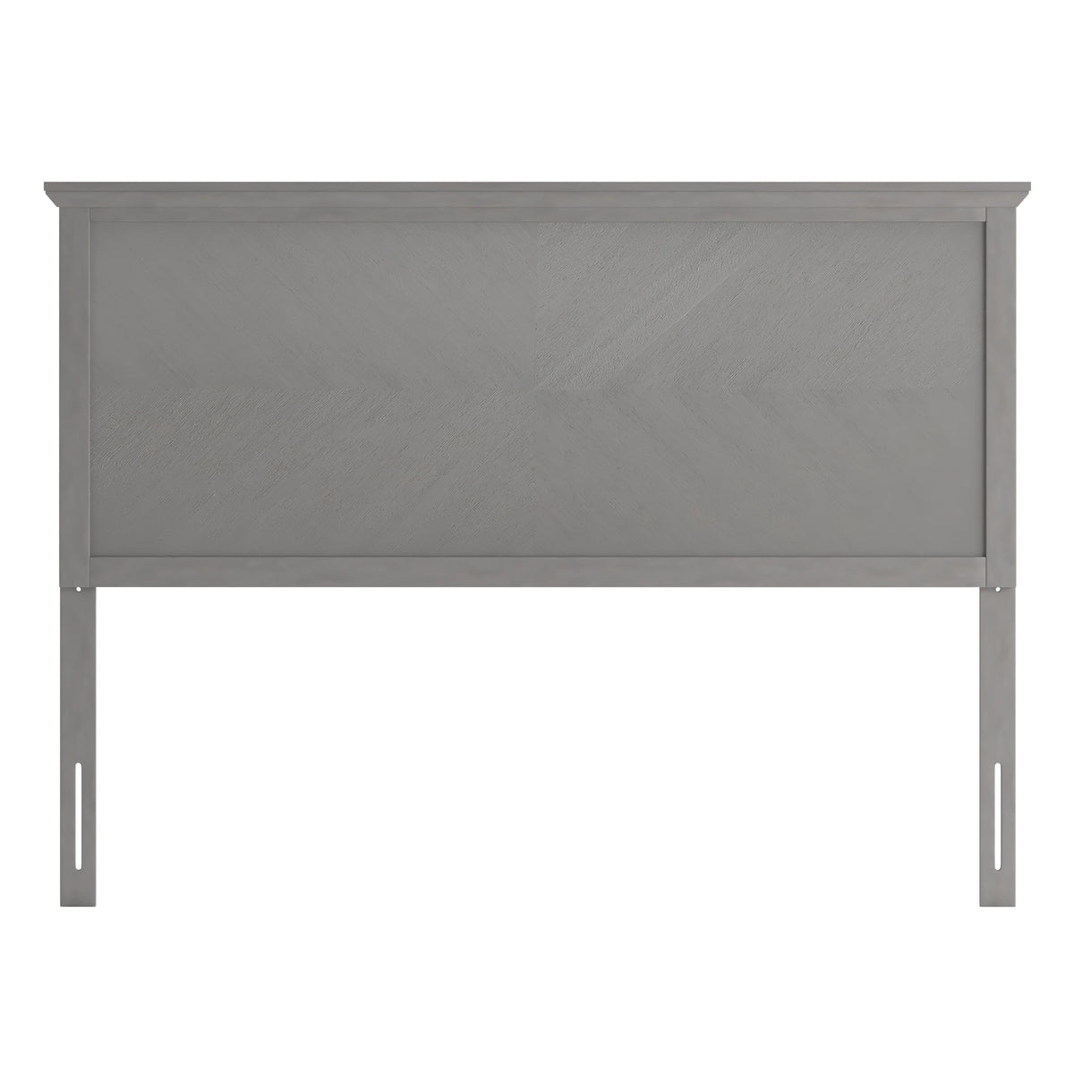 Gray Wash,Queen |#| Contemporary Queen Size Herring Bone Wooden Headboard Only in Gray Wash