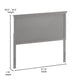 Gray Wash,Full |#| Contemporary Full Size Herring Bone Wooden Headboard Only in Gray Wash