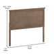 Light Brown,Full |#| Contemporary Full Size Herring Bone Wooden Headboard Only Light Brown