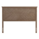 Light Brown,Queen |#| Contemporary Queen Size Herring Bone Wooden Headboard Only in Light Brown