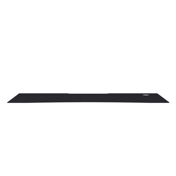 Full Desktop Anti-Slip Rubber Mouse Pad with Micro Weave Surface in Black