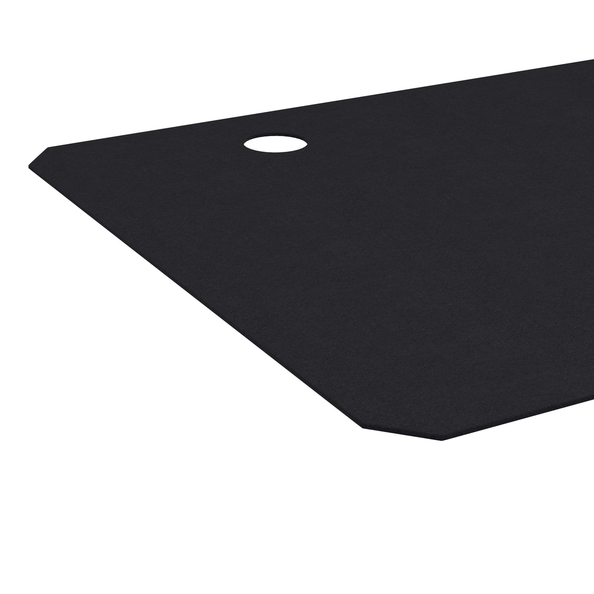 Full Desktop Anti-Slip Rubber Mouse Pad with Micro Weave Surface in Black