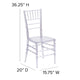 Crystal Ice |#| Crystal Ice Stacking Chiavari Chair - Event Seating - Stack Chairs