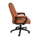 Brown |#| Big & Tall 400 lb. Rated Brown LeatherSoft Office Chair - Executive Office Chair