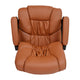 Brown |#| Big & Tall 400 lb. Rated Brown LeatherSoft Office Chair - Executive Office Chair