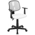 Flash Fundamentals Mid-Back Mesh Swivel Task Office Chair with Pivot Back and Arms
