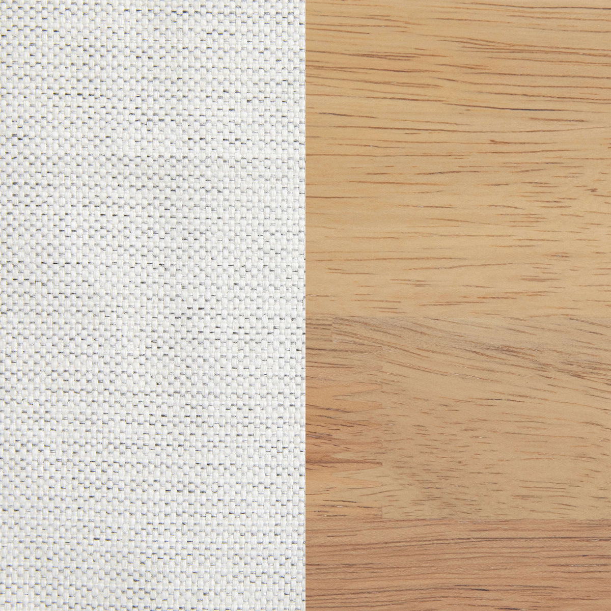 King |#| Wooden King Size Platform Bed with Upholstered Inset Headboard-Light Beech/Snow