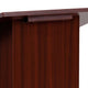 Foldable Tabletop Lectern in Mahogany - Slanted Top with Ledge