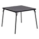 Black |#| Black Foldable Card Table with Vinyl Table Top - Game Table - Portable Table