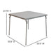 Gray |#| Gray Foldable Card Table with Vinyl Table Top - Game Table - Portable Table