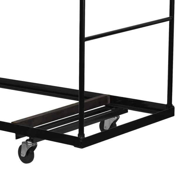 Black Folding Table Dolly for 30inchW x 72inchD Rectangular Folding Tables