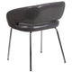 Gray |#| Contemporary Gray LeatherSoft Side Reception Chair w/Chrome Legs - Guest Chair