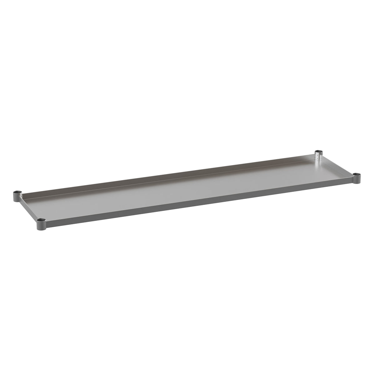 65.125"W x 22"D |#| Galvanized Steel Adjustable Add-On Work Table Restaurant Shelf for 30 x 72 Table