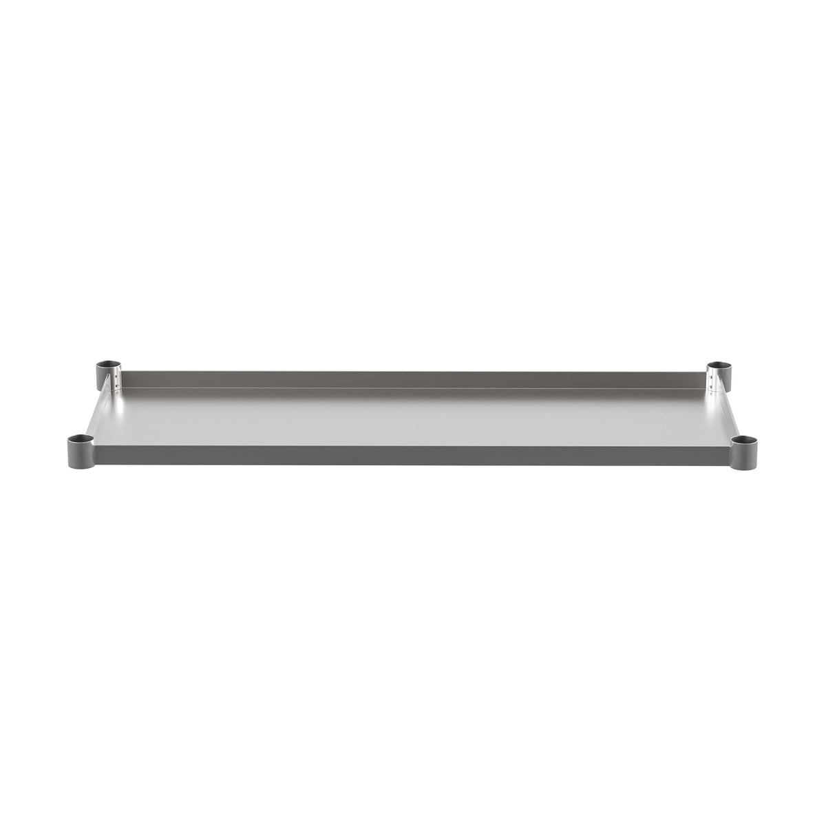 41.25"W x 16.125"D |#| Galvanized Steel Adjustable Add-On Work Table Restaurant Shelf for 24 x 48 Table